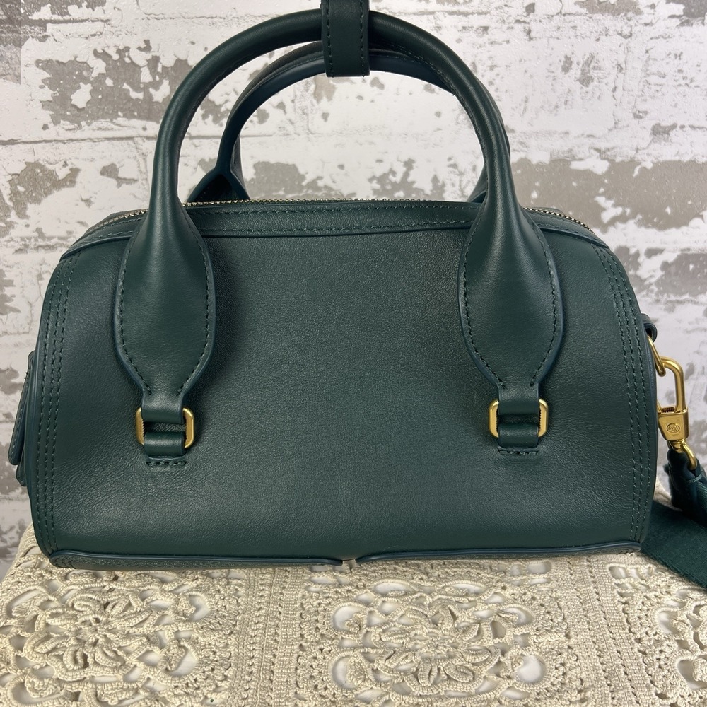 3.1 Phillip Lim Pashli Duffle Purse Forest Green Gold Hardware EUC - Picture 5 of 16